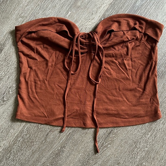 wild fable Tops - NWT Wild Fable XXL Brown Strapless Tube Top